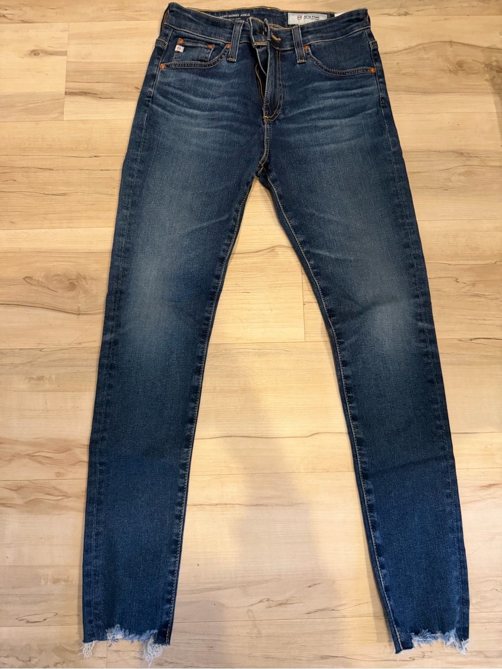 AG Adriano Goldschmied Medium Dark Blue Skinny Jeans